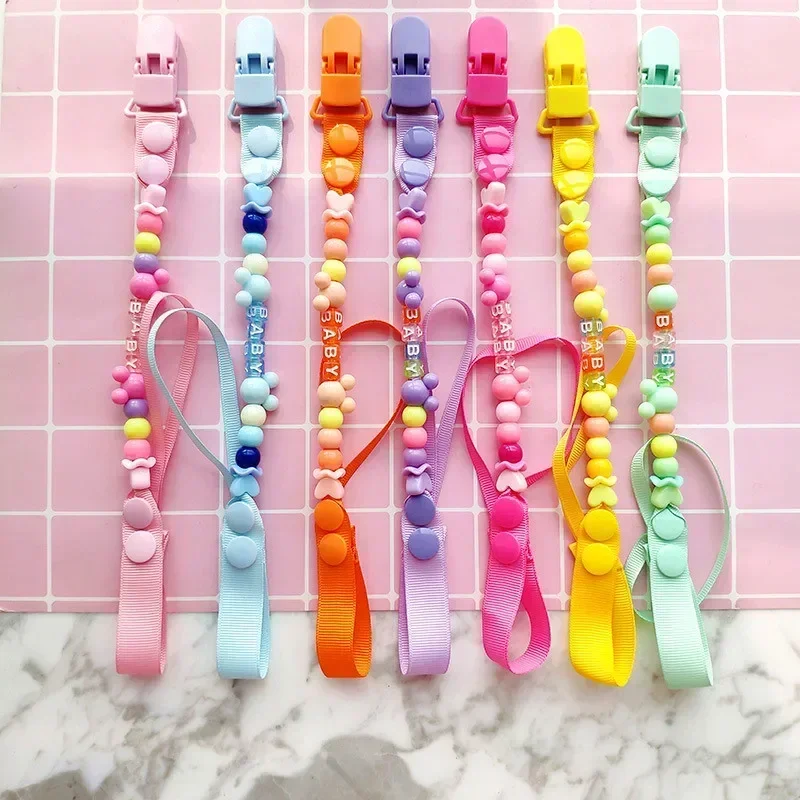 Baby Food Teether - Pacifier Chain Clips Handmade Holder Silicone