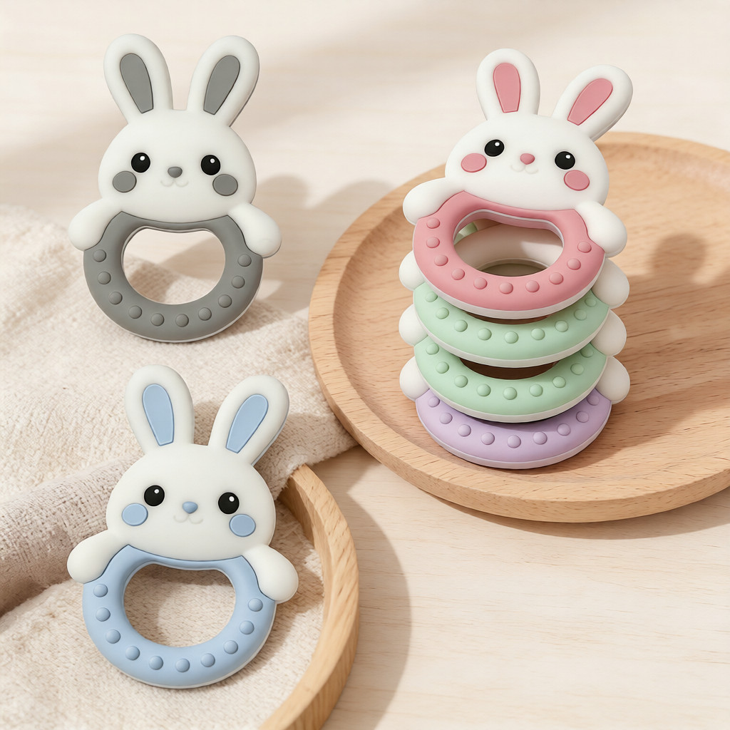 1Pcs Baby Teether Silicone Toy - đánh giá và giá Baby Food Teether