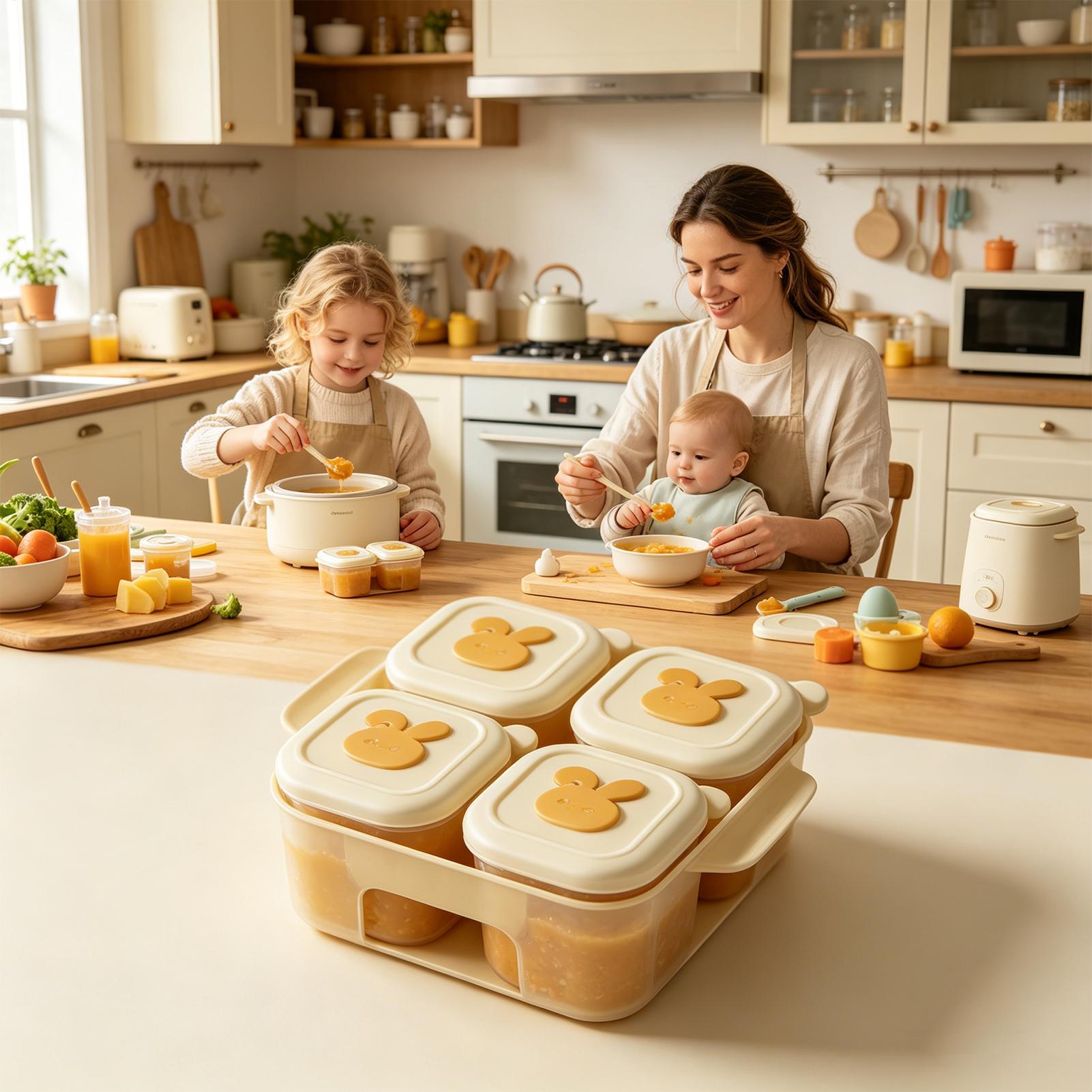 Food Freezer Tray With Lid Chi - đánh giá và giá Baby Food Freezer Tray