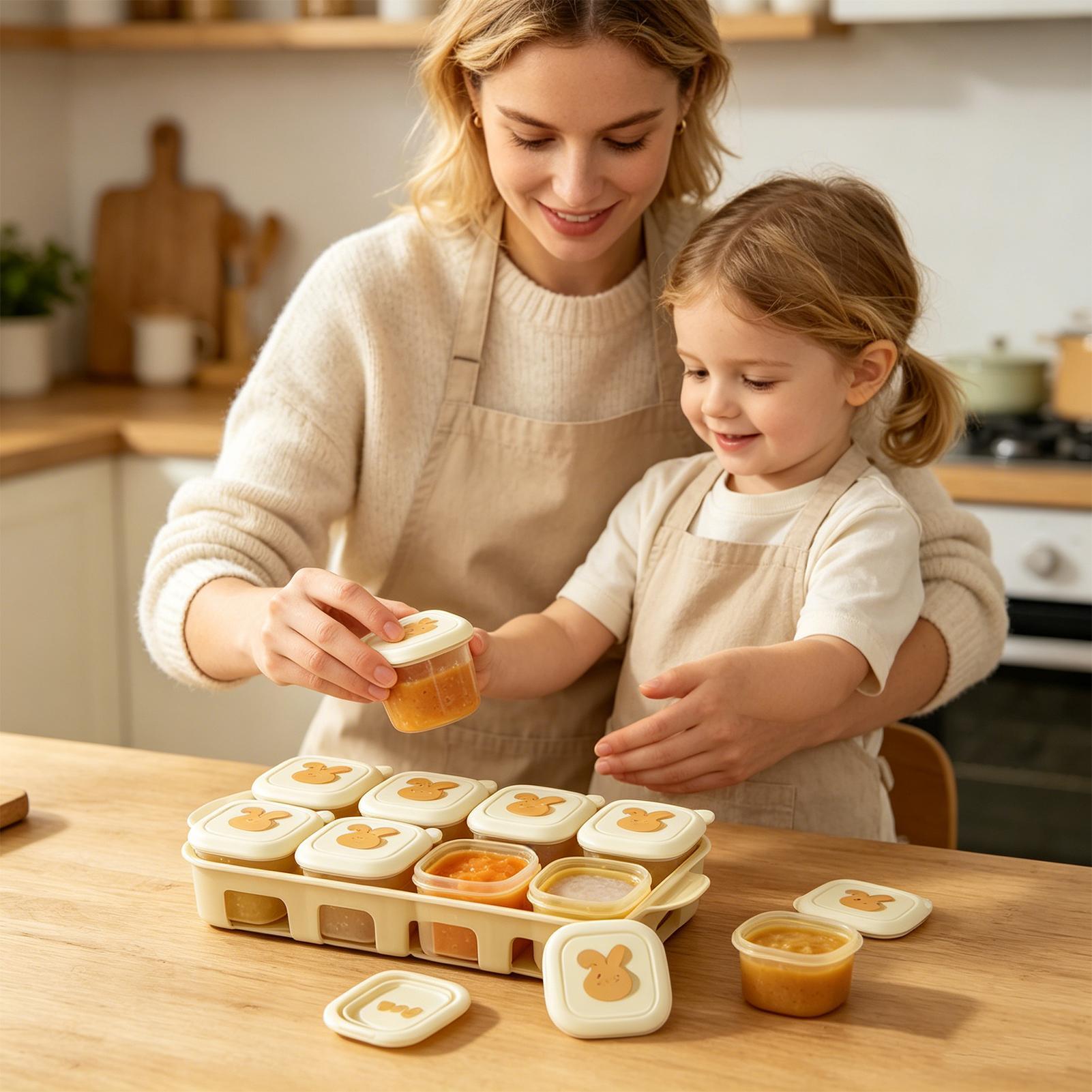 Food Freezer Tray With Lid Chi - đánh giá và giá Baby Food Freezer Tray