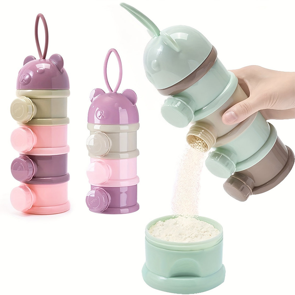 Large Capacity Baby Milk Powde - đánh giá và giá Baby Food Dispenser