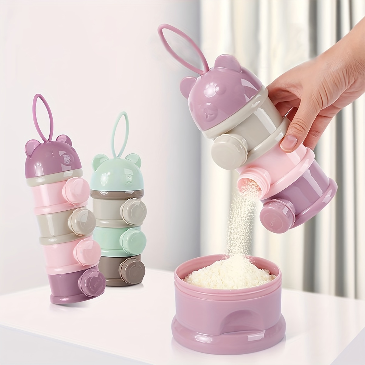 Large Capacity Baby Milk Powde - đánh giá và giá Baby Food Dispenser