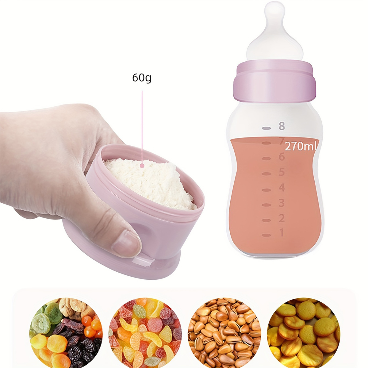 Large Capacity Baby Milk Powde - đánh giá và giá Baby Food Dispenser