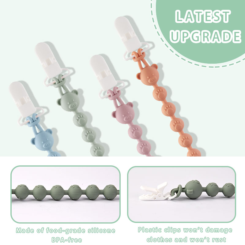 Baby Anti-drop Chain Pacifier  - đánh giá và giá Baby Food Teether