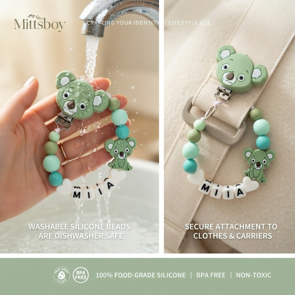 Silicone Baby Pacifier Clip Te - đánh giá và giá Baby Food Teether