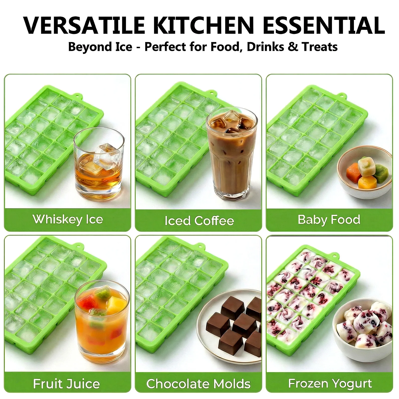Silicone Ice Cube Tray Easy Re - đánh giá và giá Baby Food Freezer Tray