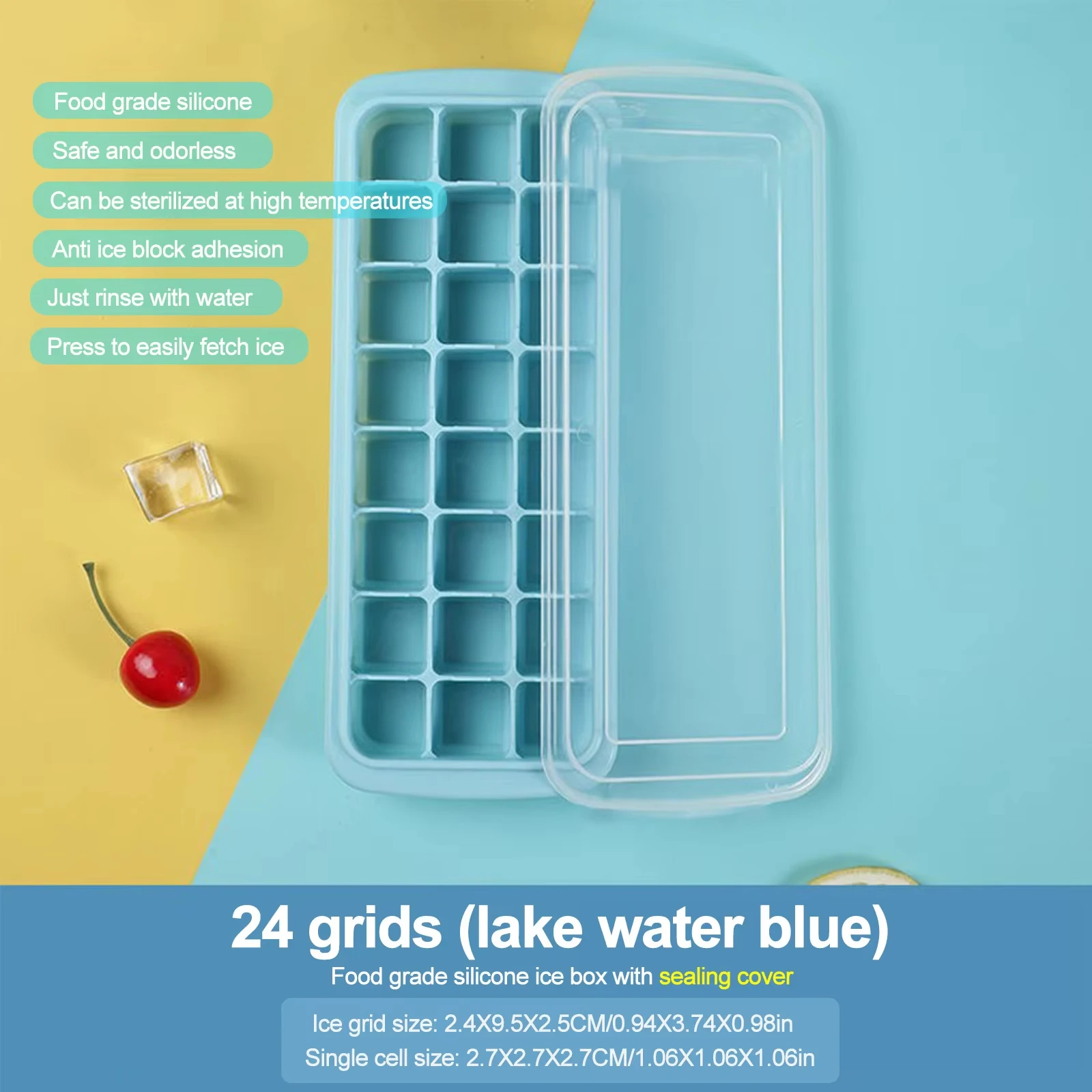 Silicone Ice Cubes Tray with L - đánh giá và giá Baby Food Freezer Tray