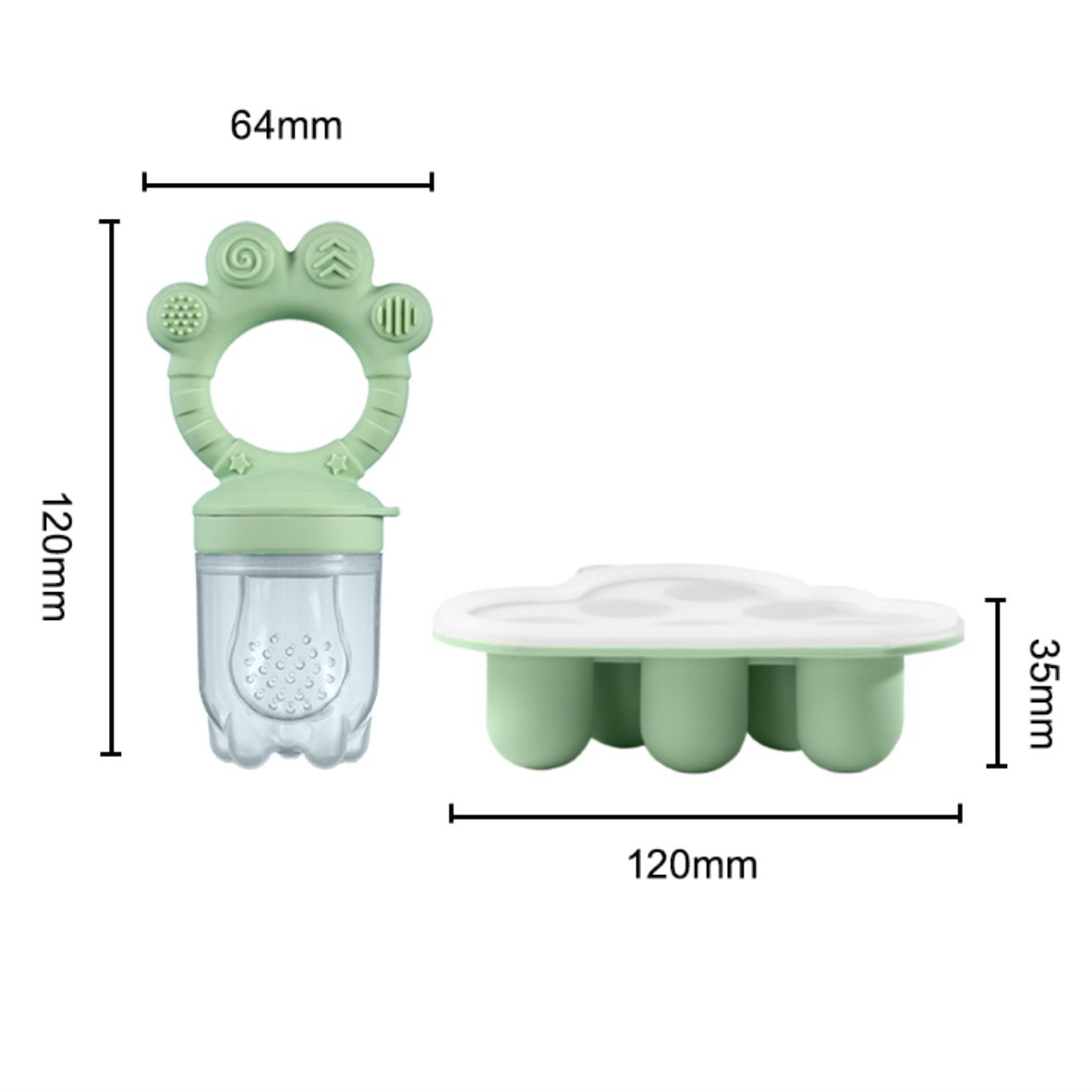 Baby Fruit Food Feeder & Freez - đánh giá và giá Baby Food Freezer Tray
